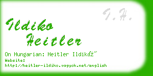 ildiko heitler business card